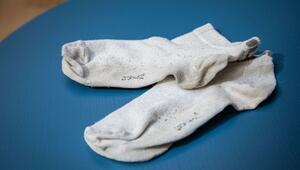 Angegraute Socken
