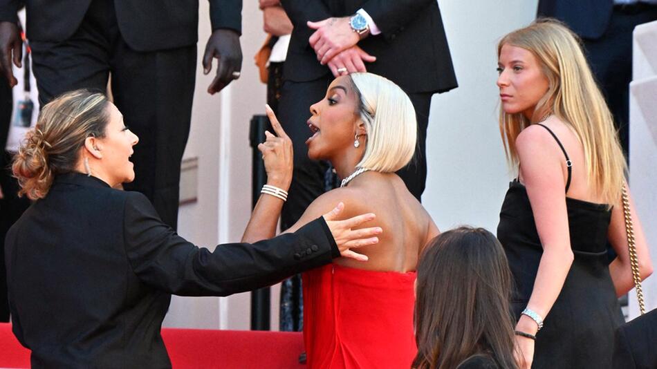 Kelly Rowland geriet in Cannes mit einer Frau vom Sicherheitsdienst aneinander.