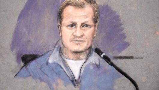 Angeklagten Marius Borg Hoiby - Gerichtszeichnung von Ane Hem