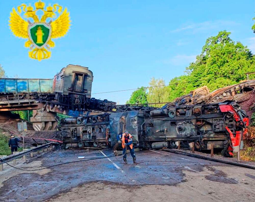 Ukraine-Krieg - Zug entgleist in Brjansk