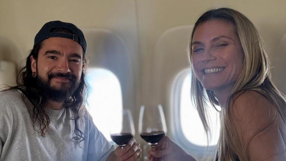 Im siebten Himmel: Heidi Klum und Tom Kaulitz machen Flug zum romantischen Dinner-Date