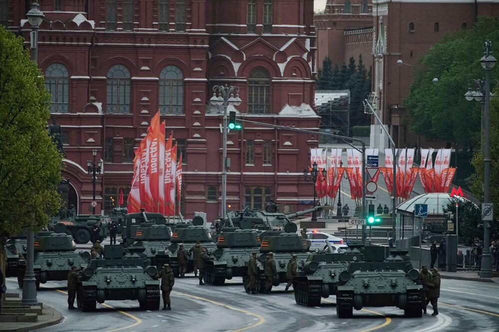 Vor dem Tag des Sieges in Russland