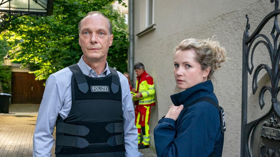 "Tatort: Siebenschläfer": Peter Schnabel (Martin Brambach), Leonie Winkler (Cornelia Gröschel) ...