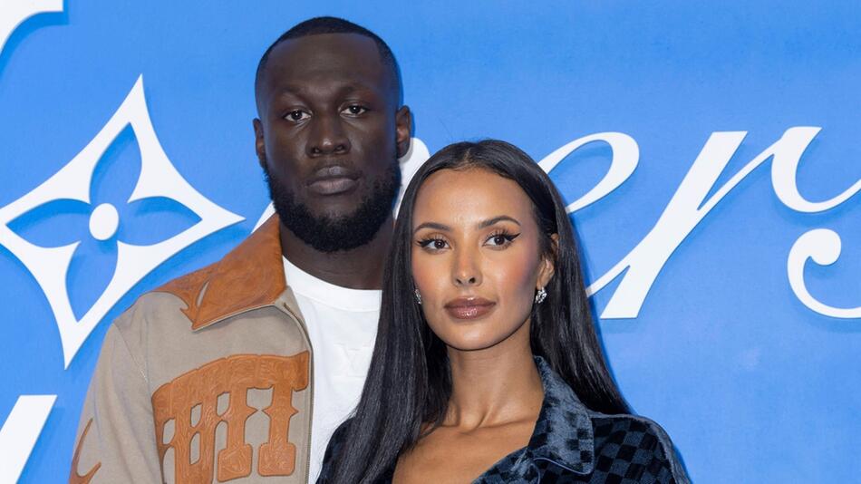 Stormzy und Maya Jama im Juni 2024 auf der Paris Fashion Week.