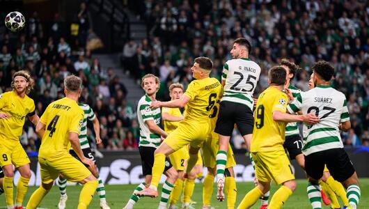 Goncalo Inacio trifft zum 1:0 für Sporting.