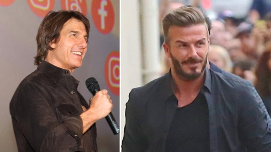 Tom Cruise und David Beckham verfolgten gestern das CL-Finale in München.