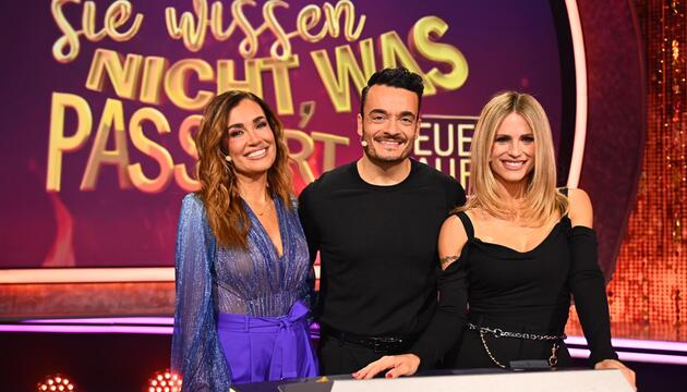Jana Ina und Giovanni Zarrella mit Michelle Hunziker (re.)